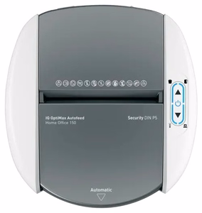 Leitz IQ Optimax AutoFeed 150 popieriaus smulkintuvas, P5, 150 lapų, 15 l