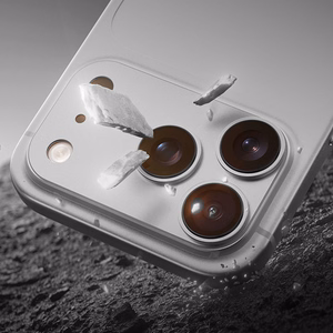 Benks grūdintas stiklas Glass Warrior metalinė integruota objektyvo apsauga (C069) Iphone 17 Pro (3 objektyvai) balta