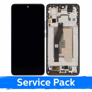 Ekranas skirtas Xiaomi 14T su rėmeliu / Titan Black / (Service Pack)