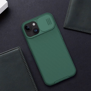 Dėklas Nillkin CamShield Pro Apple iPhone 15 Plus žalias