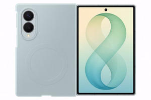 Силиконовый магнитный чехол Samsung Galaxy Z Fold8 с 2 антибликовыми плёнками, фисташковый