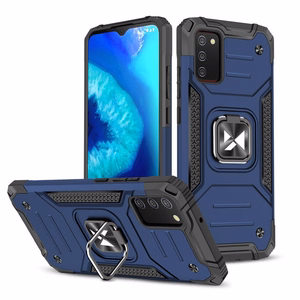 Wozinsky Ring Armor прочный гибридный чехол + магнитный держатель для Samsung Galaxy A03s синий