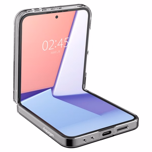 Spigen AirSkin dėklas, skirtas Samsung Galaxy Z Flip6 / Z Flip7 FE, visiškai skaidrus