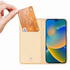 Telefono dėklas Dux Ducis Skin Pro skirtas Xiaomi Poco F5 Pro 5G auksinis