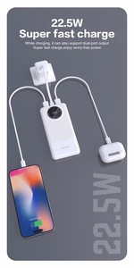 Išorinė baterija Power Bank Dudao K12 22.5W 10000mAh juoda