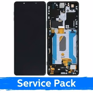 Ekranas skirtas Sony Xperia 1 III juodas (Service Pack)
