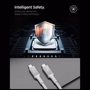 "Spigen Essential EB10015CC USB-C / USB-C 100W 150 cm kabelis - Baltas