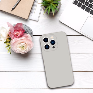 Tel Protect Silicone Premium для Iphone 14 Pro Max титановый