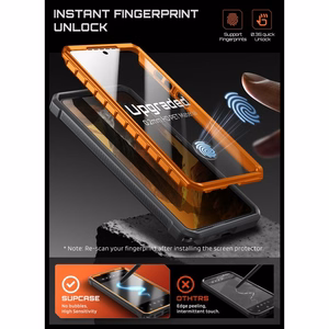 "Supcase Unicorn Beetle Pro Mag MagSafe" 2 komplektų dėklas "Samsung Galaxy S26 Ultra" - juodas ir oranžinis