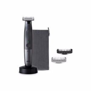 Braun триммер для лица и тела XT5300, серия XT5, беспроводной, для влажного и сухого использования, количество настроек длины 6, черный/серебристый