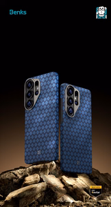 Benks Magnetic Armor Air Grid Kevlar чехол металлическая рамка 600D (A050) для Samsung Galaxy S26 Ultra синий