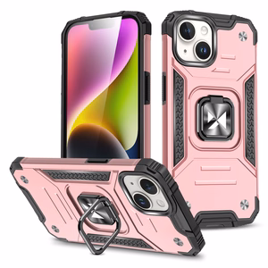 Wozinsky Ring Armor šarvuotas dėklas su piršto laikikliu iPhone 15 Plus telefonui - auksinis