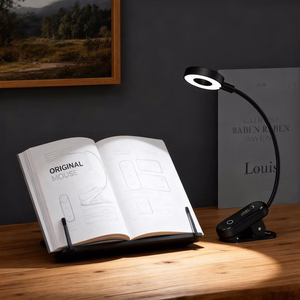 Tech-Protect LL100 Беспроводная лампа с клипсой + кабель USB-A / USB-C 30 см - чёрный