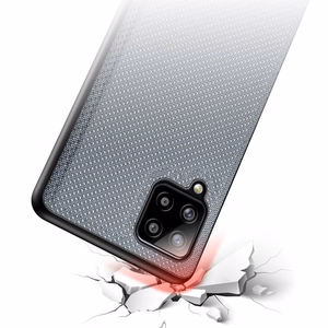 Dux Ducis Fino dėklas padengtas nailono medžiaga Samsung Galaxy A42 5G pilkas