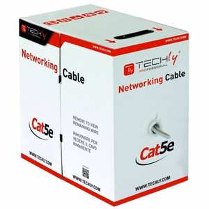 Techly ITP8-RIS-0305LO F/UTP laidas Cat.5E CCA 305 m, standus, lauko, juodas