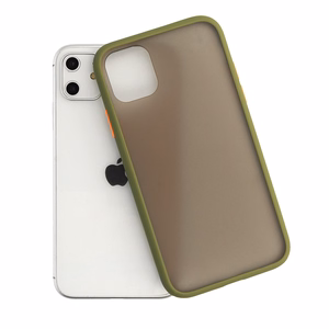 Vennus Color Button Bumper dėklas telefonui Samsung Galaxy A20S žalias