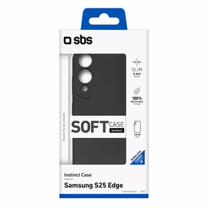 SBS Instinct dėklas Samsung Galaxy S25 Edge - juodas