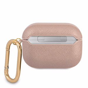 Guess GUAPSASMP чехол AirPods Pro розовый/розовый Saffiano Script Metal Collection