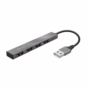 Trust Halyx – USB 2.0-концентратор, 480 Мбит/с, алюминиевый