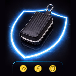 Противоугонный RFID-чехол Wozinsky WBS-20 для автомобильного ключа — клетка Фарадея, черный
