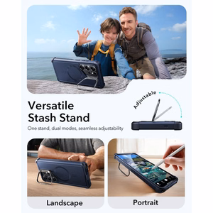 "ESR Cyber Tough Kickstand MagSafe" dėklas "Samsung Galaxy S26 Ultra" - tamsiai mėlynas