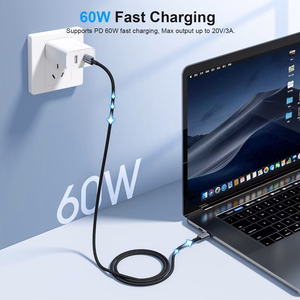 USB кабель Choetech XCC-1015 USB-C – USB-C PD60W 2.0m черный
