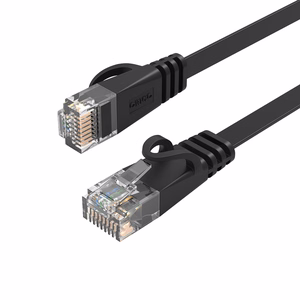 Orico PUG-C7B CAT7 10Gbps RJ45 Ethernet tinklo kabelis internetinis LAN plokščias 5m - juodas