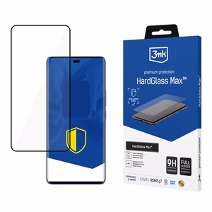 Sustiprintas viso ekrano grūdintas stiklas "3mk HardGlass Max Black", skirtas "Honor Magic7 Lite