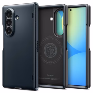 Spigen Slim Armor Pro MagSafe dėklas, skirtas „Samsung Galaxy Z Fold 8 Ultra“ – tamsiai pilkas