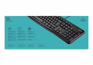 Logitech/LOGI K120 for Business laidinė USB klaviatūra, International (US), juoda OEM