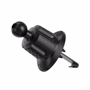Crong Carclip Air Vent universalus automobilinis telefono laikiklis ventiliacijos grotelėms, juodas