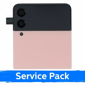 LCD ekranas Samsung F711 Z Flip3 (IŠORINIS) su rėmeliu / rožinis / (Service Pack)
