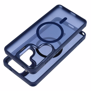 Чехол для Samsung S26 ULTRA Forcell F-Protect Shadow Stand Premium совместимый с MagSafe темно-синий