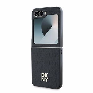DKNY Repeat Pattern Stack Logo Чехол для Samsung Galaxy Z Flip6 - чёрный