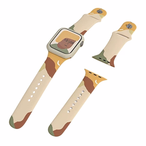 Silikoninis dirželis Moro laikrodžio apyrankė Apple Watch 42 / 44 / 45 / 49 mm - Raštas 1