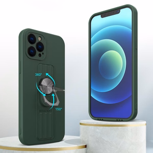 Ring Case silikoninis dėklas su piršto laikikliu ir stovu Samsung Galaxy A33 5G raudonas