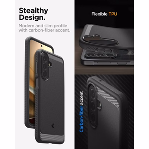 Spigen Rugged Armor Case for Samsung Galaxy A27 5G - Matte Black