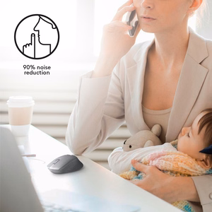 LOGITECH M330 SILENT PLUS JUODA pelė