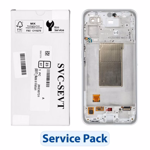 ServicePack LCD ekranas SAMSUNG A36 5G A366B baltas GH82-36841B
