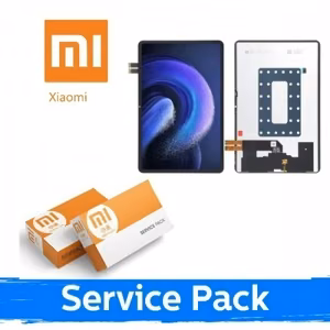 LCD ekranas skirtas Xiaomi Mi Pad 6S Pro 12.4'' juodas su rėmeliu (Service Pack)