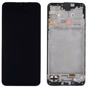 LCD ekranas Samsung A165 A16 4G su jutikliniu ekranu ir rėmeliu juodas originalus (serviso paketas)