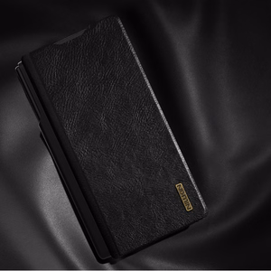 Nillkin Qin Pro dėklas Samsung Galaxy Z Fold 7 su S Pen Space - juodas
