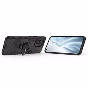 Telefono dėklas Ring Armor Xiaomi Mi 11 juodas