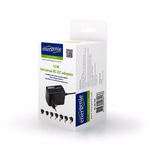 EnerGenie EG-MC-008 – universal AC/DC power adapter, 12 W, black