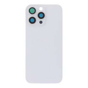 Galinis dangtelis iPhone 16 Pro Max, balto titano (pilnas dangtelis / be NFC lanksčiosios jungties), OEM