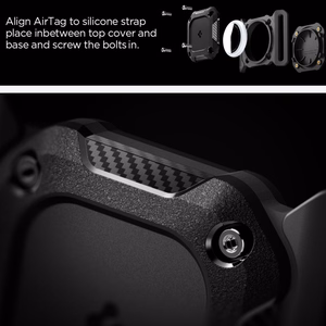 Spigen Tough Armor Pet Collar AirTag 1/2 Чехол - чёрный