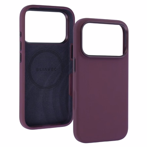Liavec Silky dėklas su metaliniu kameros rėmeliu, skirtas iPhone 18 Pro Max/17 Pro Max, violetinis