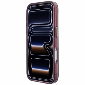 Karl Lagerfeld Peekaboo Logo dėklas, skirtas iPhone 18 Pro Max / 17 Pro Max, suderinamas su MagSafe – bordo spalvos