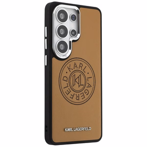 Karl Lagerfeld Perforated KL MagSafe Чехол для Samsung Galaxy S26 Ultra - коричневый