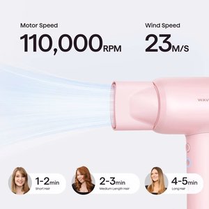 Фен Wavytalk Turblow Pro, розовый